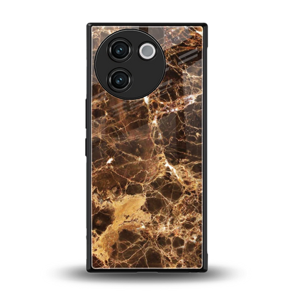Golden Roots back phone cover | glass case for vivo v30e