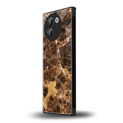 Golden Roots vivo v30e mobile cover | shockproof glass phone case