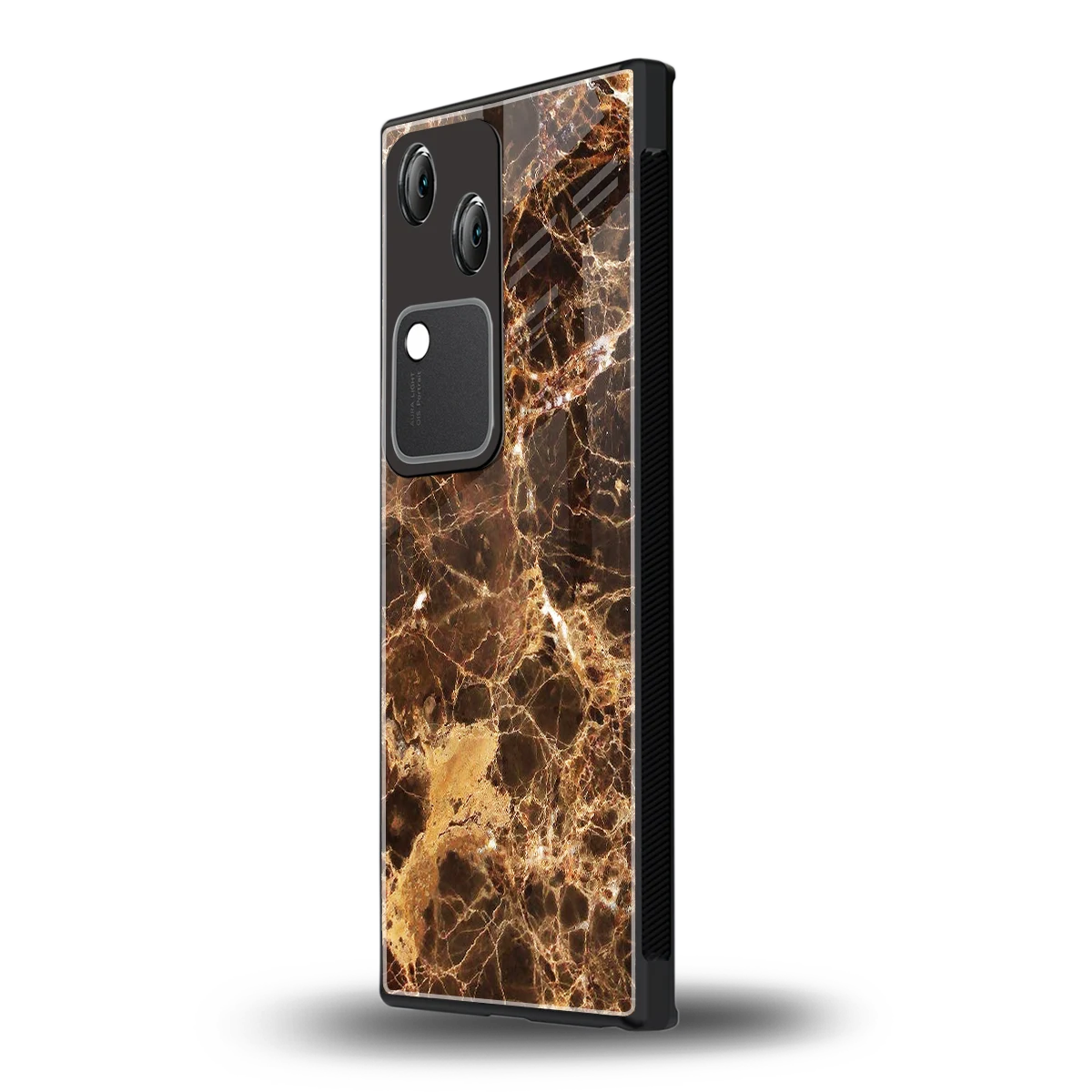 Golden Roots vivo v30 mobile cover | shockproof glass phone case