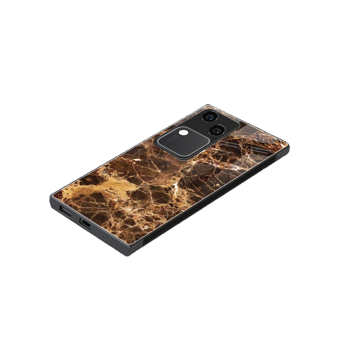 Golden Roots stylish phone case for vivo v30 | glossy glass and slim fit