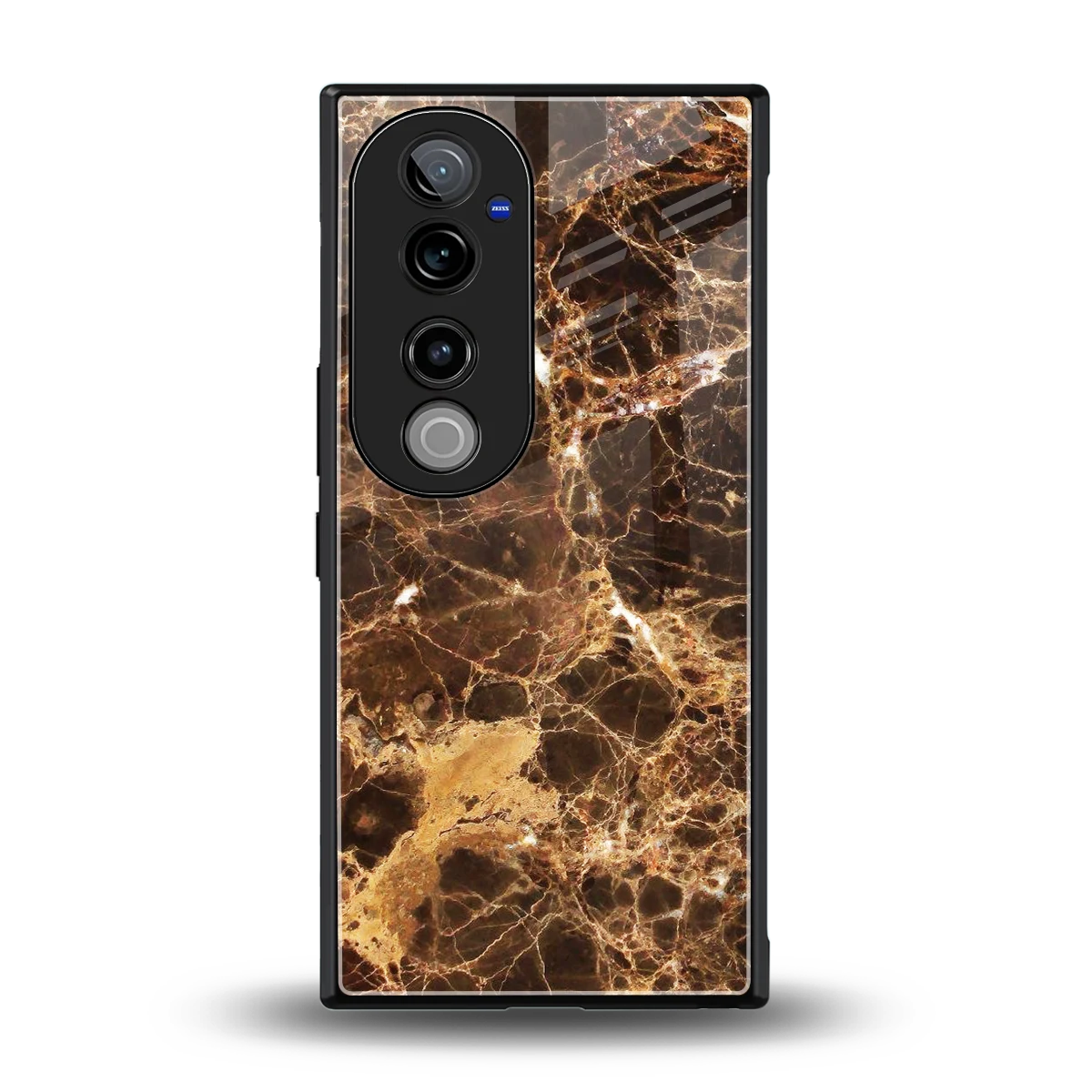Golden Roots back phone cover | glass case for vivo v40 pro