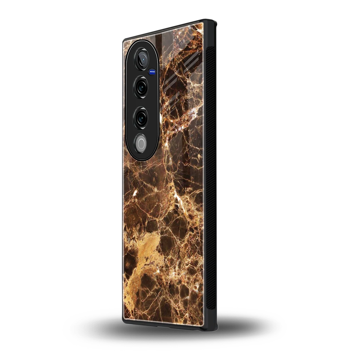 Golden Roots vivo v40 pro mobile cover | shockproof glass phone case