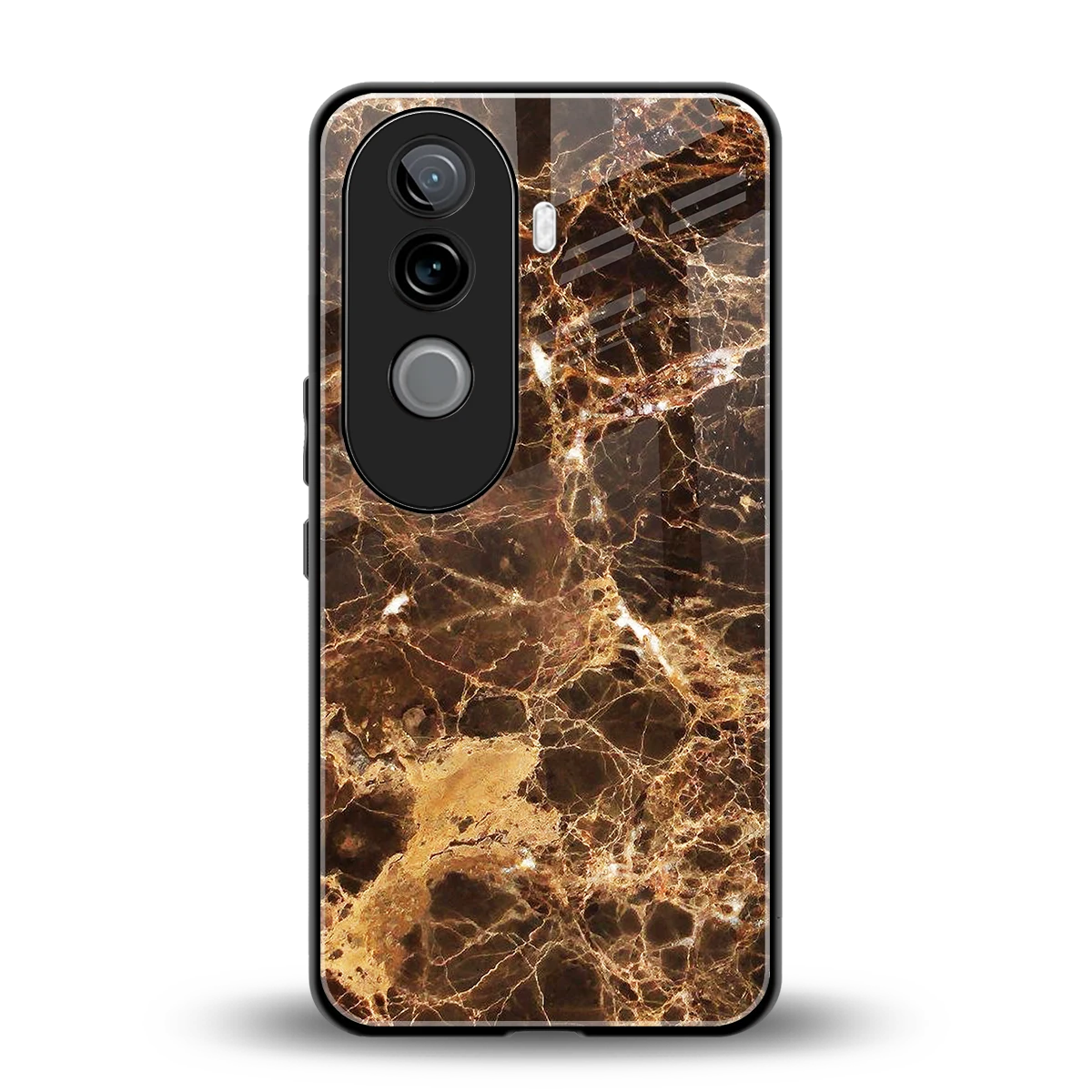 Golden Roots back phone cover | glass case for vivo v40e