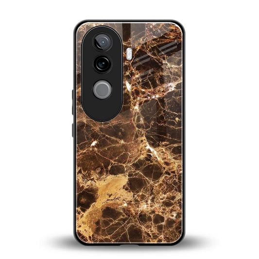 Golden Roots back phone cover | glass case for vivo v40e