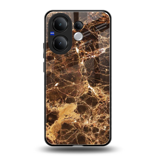 Golden Roots back phone cover | glass case for vivo v60