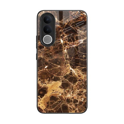 Golden Roots back phone cover | glass case for vivo v70 fe