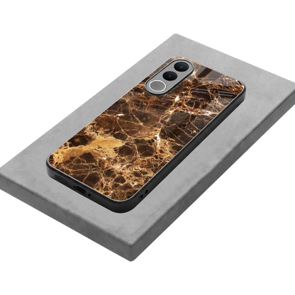 Golden Roots stylish phone case for vivo v70 fe | glossy glass and slim fit