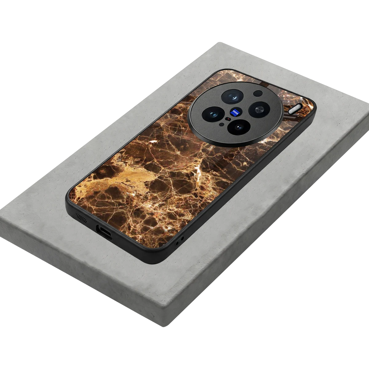 Golden Roots stylish phone case for vivo x200 pro | glossy glass and slim fit