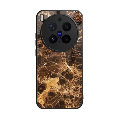 Golden Roots back phone cover | glass case for vivo x300 pro
