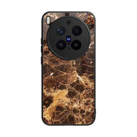 Golden Roots back phone cover | glass case for vivo x300 pro