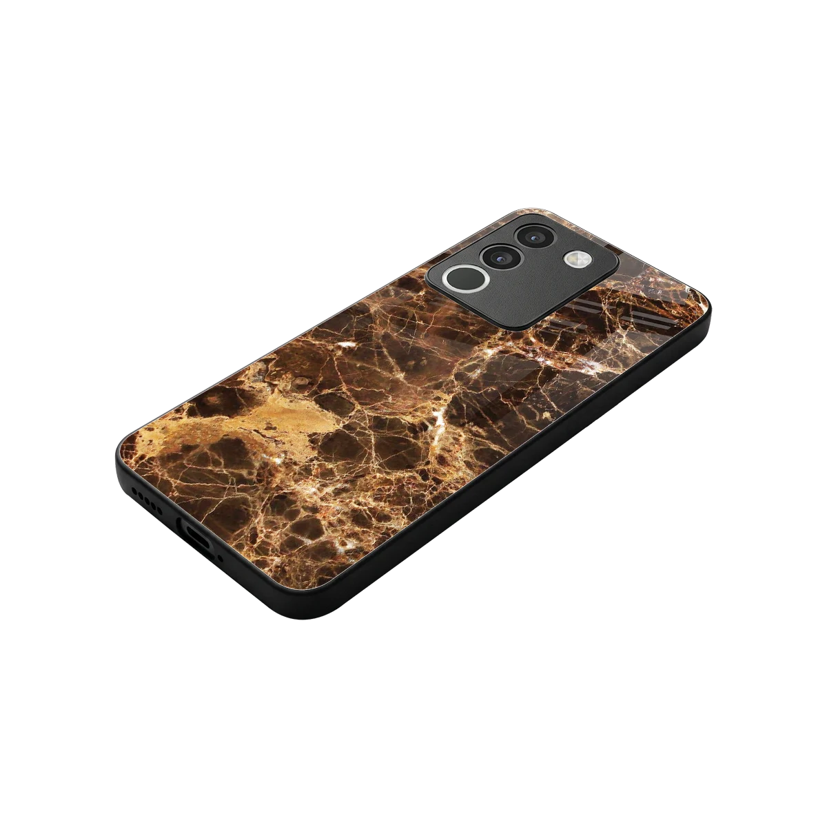Golden Roots stylish phone case for vivo y200 5g | glossy glass and slim fit