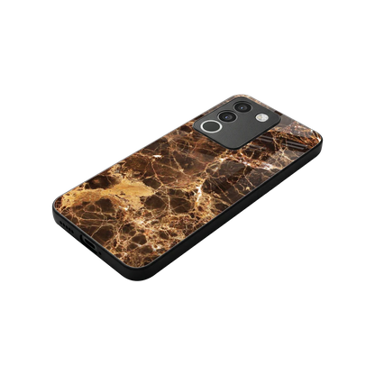 Golden Roots stylish phone case for vivo y200 5g | glossy glass and slim fit