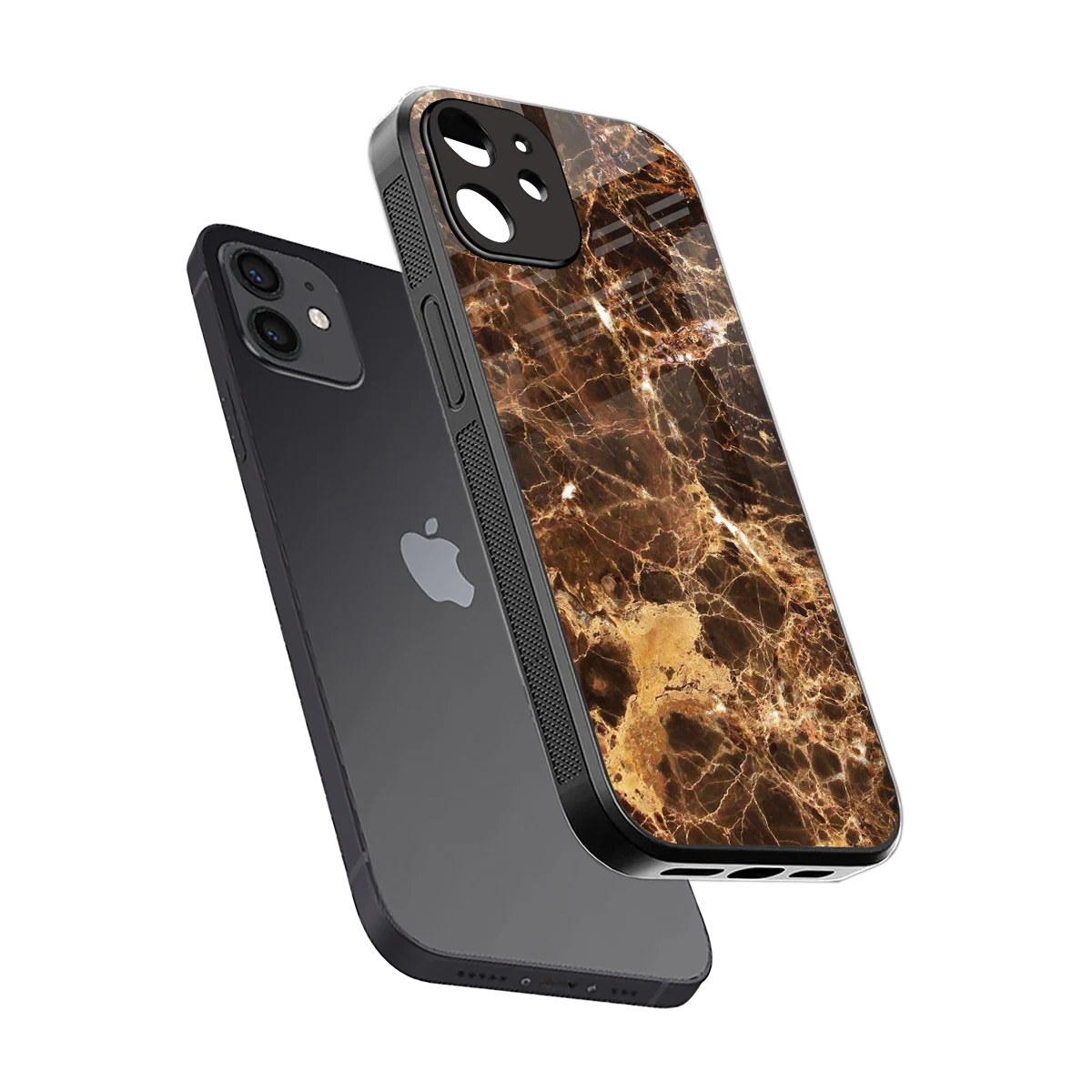 Golden Roots sleek iphone 11 cover with tempered glass back and TPU edges