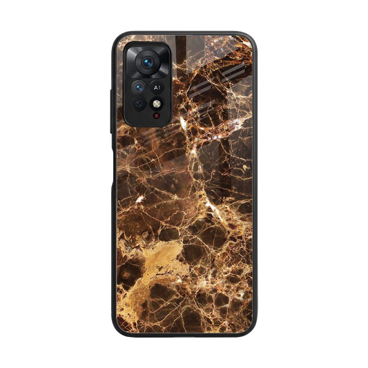 Golden Roots back phone cover | glass case for redmi note 11 pro