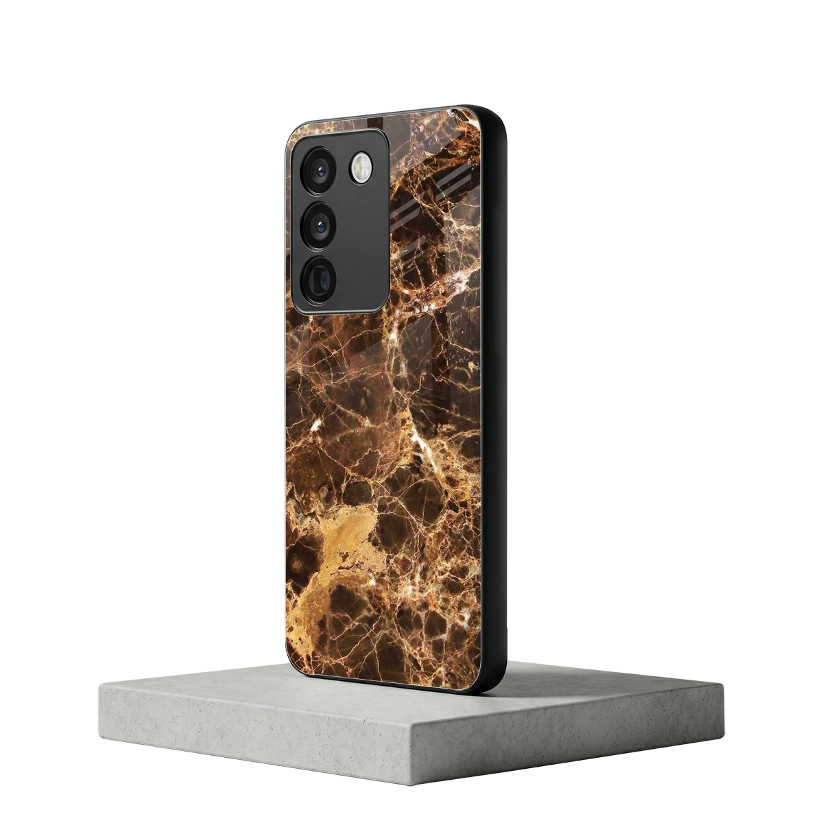 Golden Roots vivo y200 5g mobile cover | shockproof glass phone case