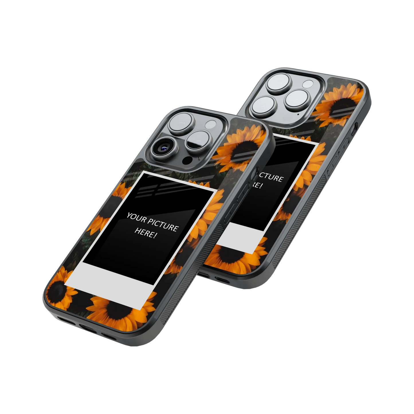 Polaroid Personalised Glass Phone Case