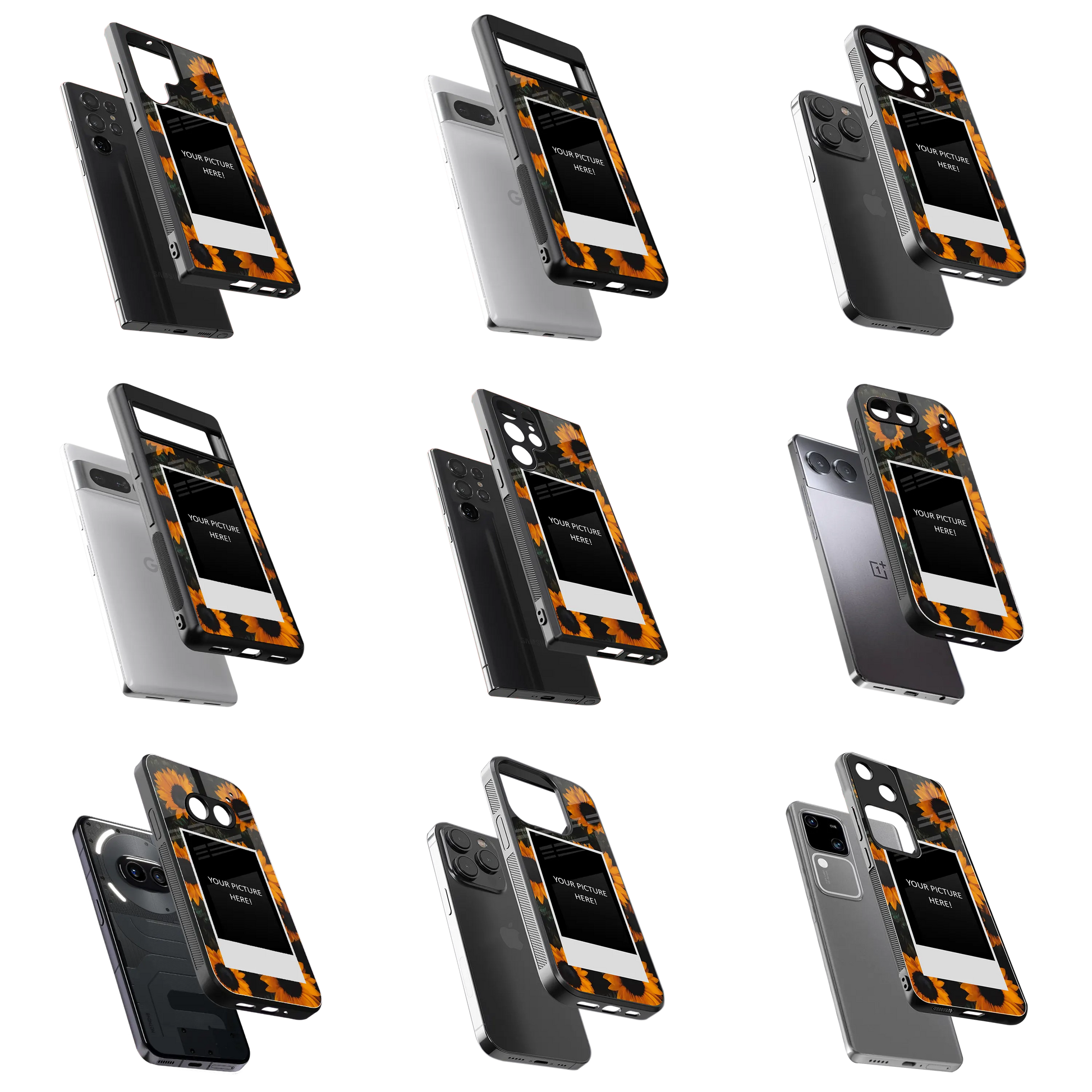 Polaroid Personalised Glass Phone Case