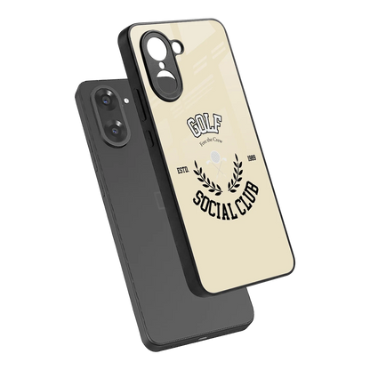 Golf Social Club sleek oneplus nord ce5 5g cover with tempered glass back and TPU edges