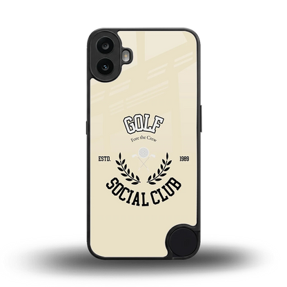 Golf Social Club back phone cover | glass case for cmf nothing phone 1