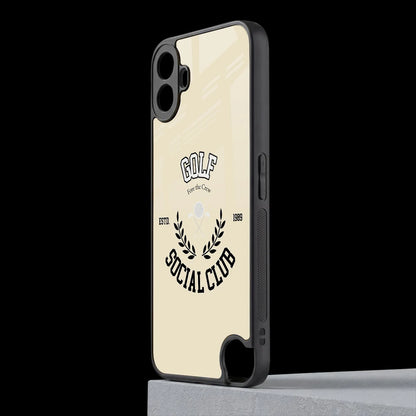 Golf Social Club cmf nothing phone 1 mobile cover | shockproof glass phone case