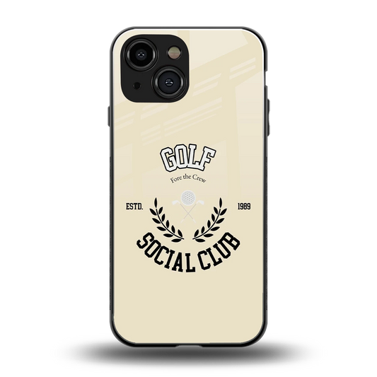 Golf Social Club back phone cover | glass case for iphone 13 mini