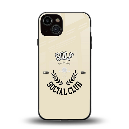 Golf Social Club back phone cover | glass case for iphone 14