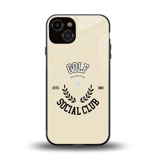 Golf Social Club back phone cover | glass case for iphone 14