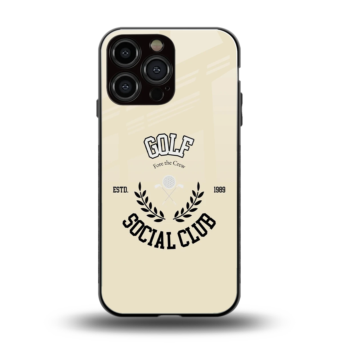 Golf Social Club back phone cover | glass case for iphone 15 pro max