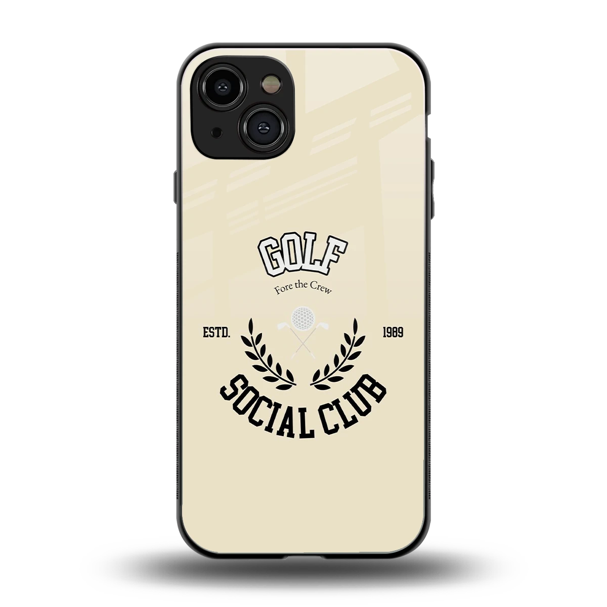Golf Social Club back phone cover | glass case for iphone 15