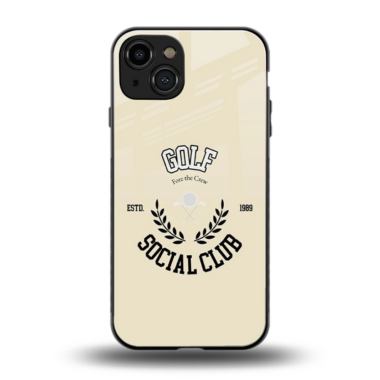 Golf Social Club back phone cover | glass case for iphone 15
