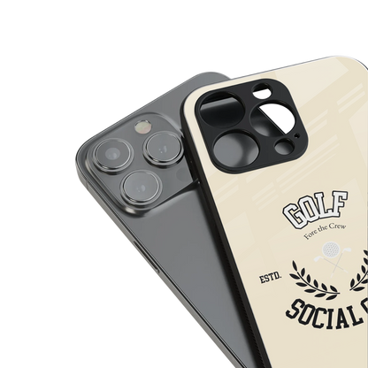 Golf Social Club stylish phone case for iPhone 16 | glossy glass and slim fit