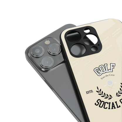 Golf Social Club stylish phone case for iphone 14 pro max | glossy glass and slim fit
