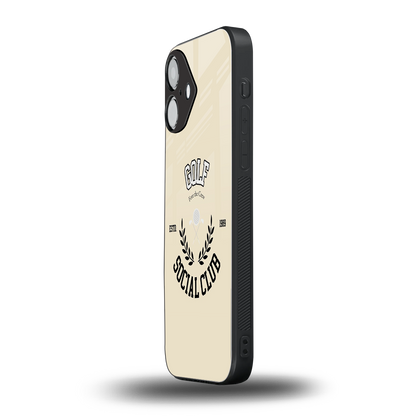 Golf Social Club iPhone 16 mobile cover | shockproof glass phone case