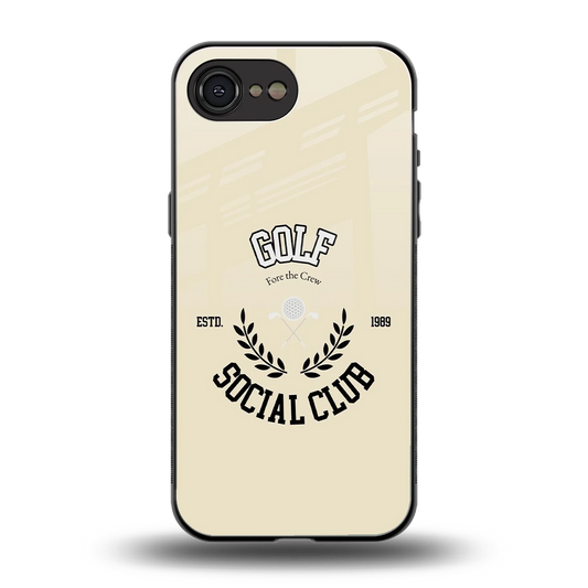 Golf Social Club back phone cover | glass case for iphone 16e