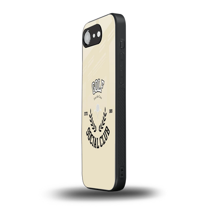 Golf Social Club iphone 16e mobile cover | shockproof glass phone case