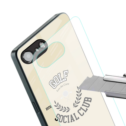 Golf Social Club stylish phone case for iphone 16e | glossy glass and slim fit