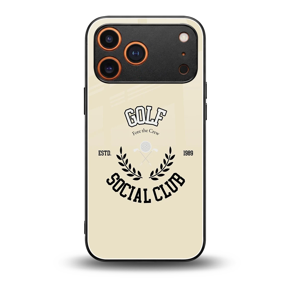 Golf Social Club back phone cover | glass case for iphone 17 pro