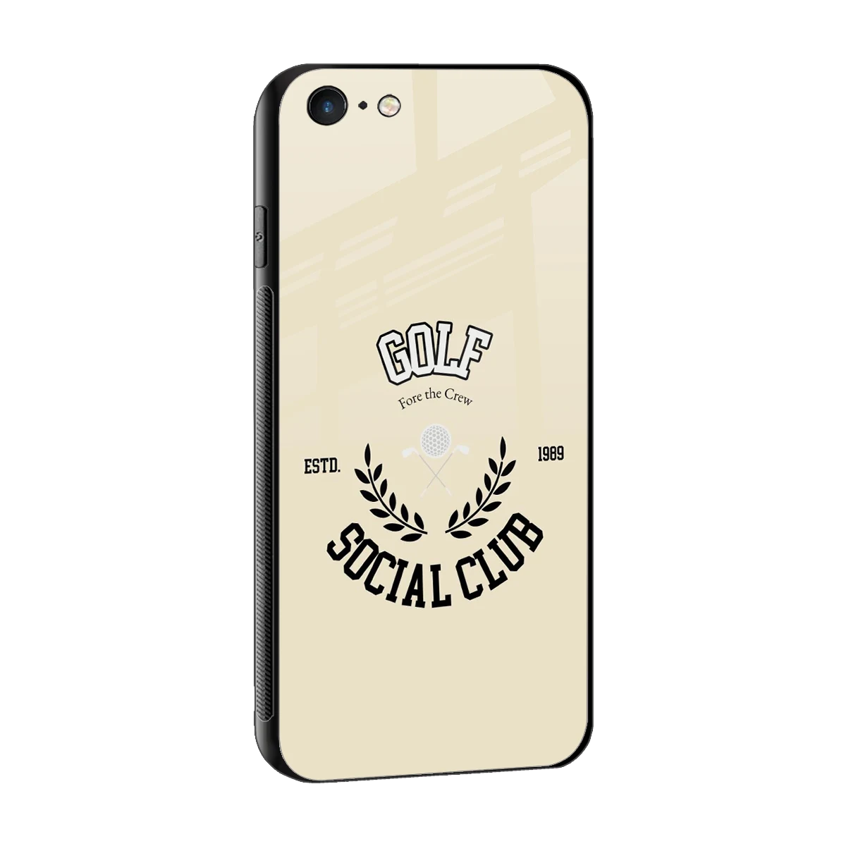 Golf Social Club sleek iphone 6s plus cover with tempered glass back and TPU edges