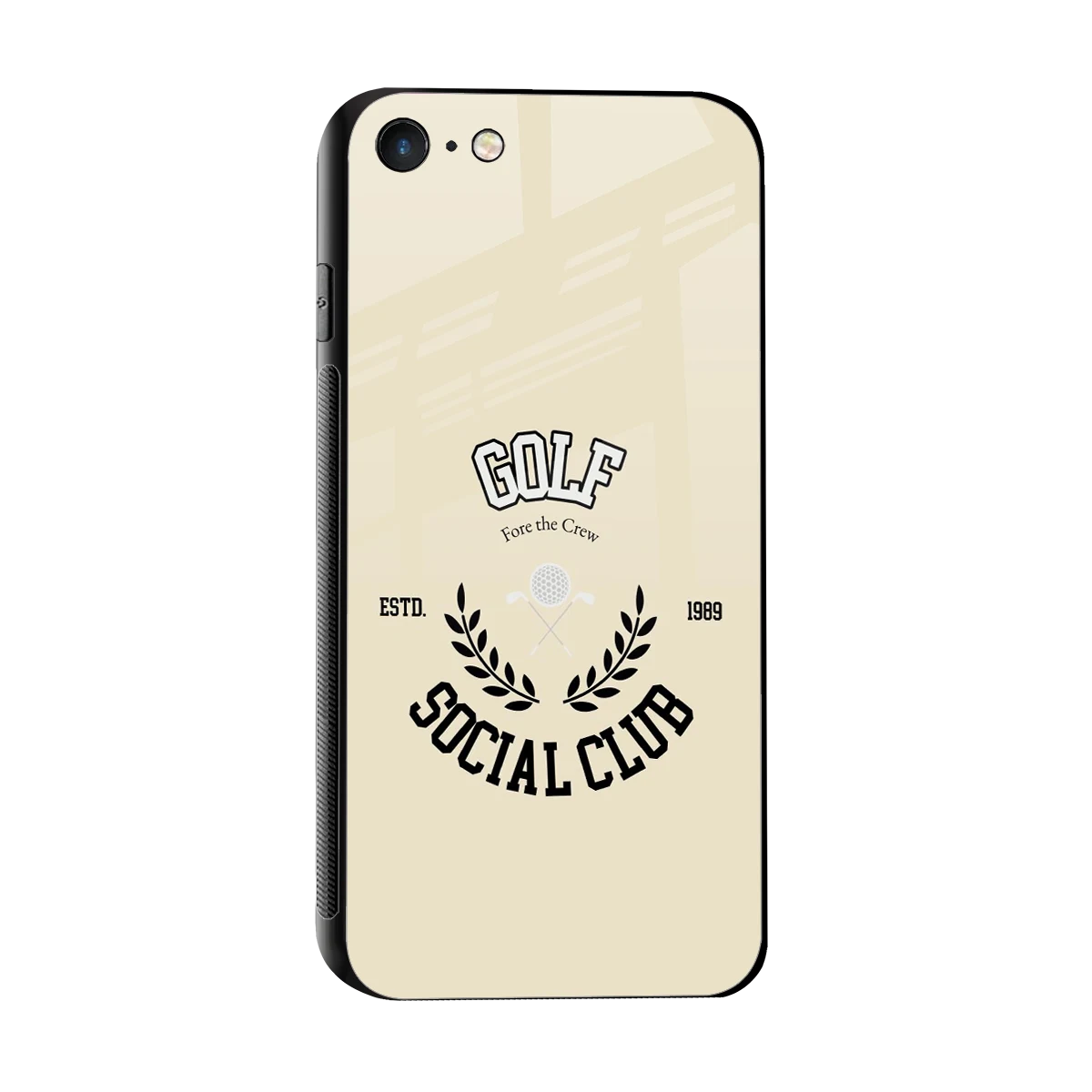 Golf Social Club sleek iphone 7 cover with tempered glass back and TPU edges