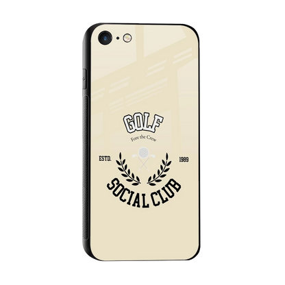 Golf Social Club sleek iphone 7 cover with tempered glass back and TPU edges