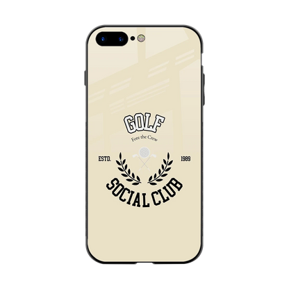 Golf Social Club back phone cover | glass case for iphone 8 plus