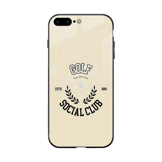 Golf Social Club back phone cover | glass case for iphone 8 plus