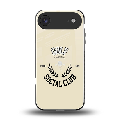 Golf Social Club back phone cover | glass case for iphone air