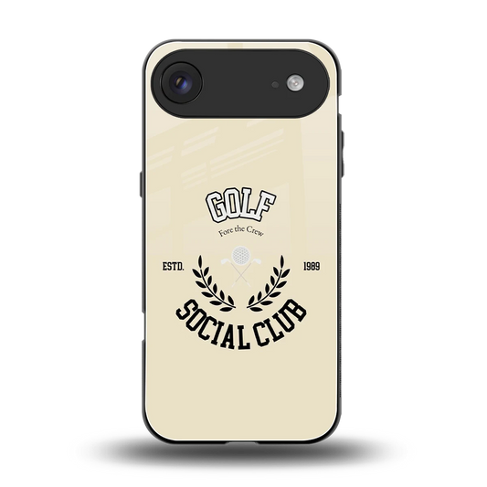 Golf Social Club back phone cover | glass case for iphone air
