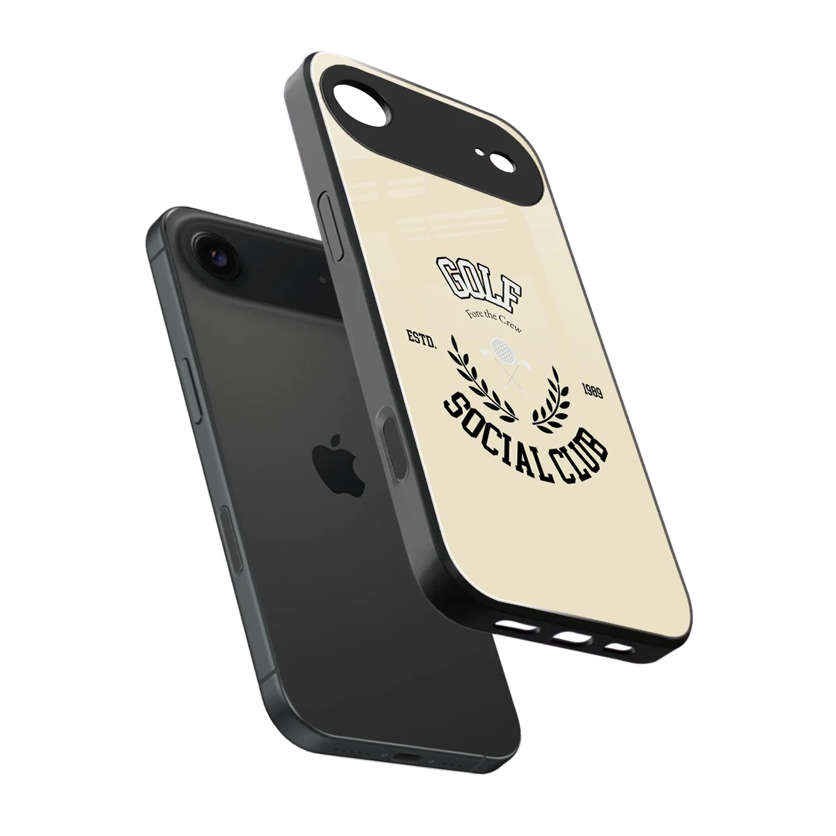 Golf Social Club sleek iphone air cover with tempered glass back and TPU edges