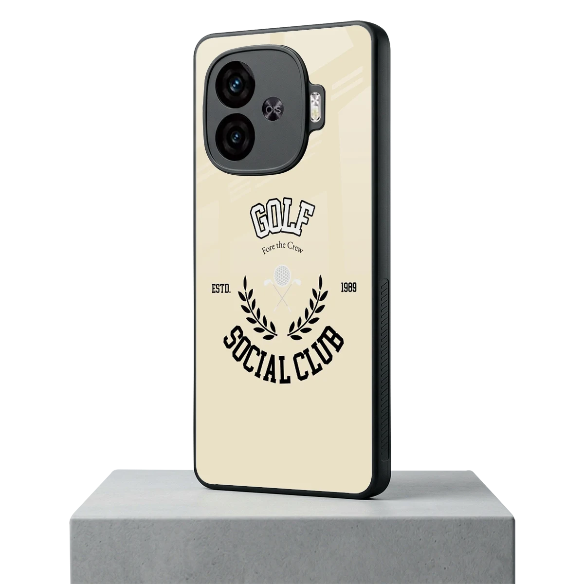 Golf Social Club iqoo neo 10r 5g mobile cover | shockproof glass phone case