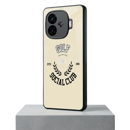 Golf Social Club iqoo neo 10r 5g mobile cover | shockproof glass phone case