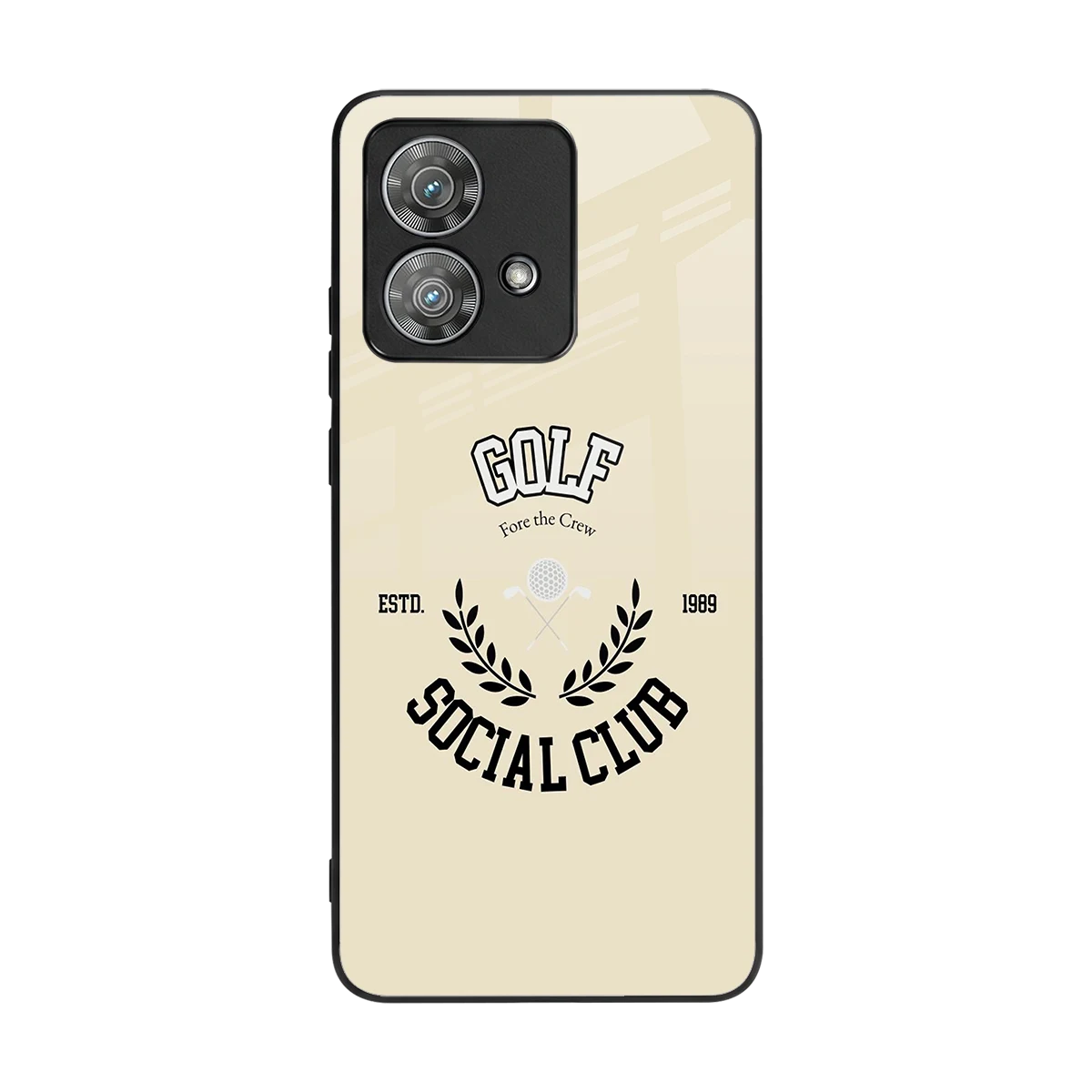 Golf Social Club back phone cover | glass case for motorola edge 40 neo 5g