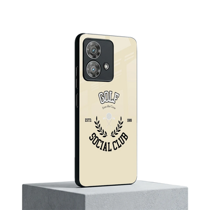 Golf Social Club motorola edge 40 neo 5g mobile cover | shockproof glass phone case
