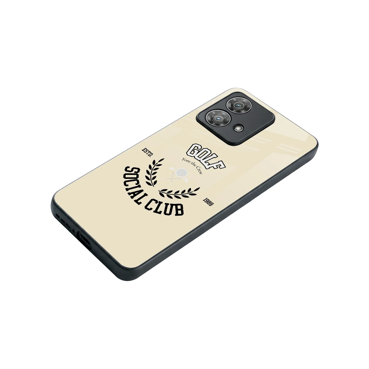 Golf Social Club stylish phone case for motorola edge 40 neo 5g | glossy glass and slim fit